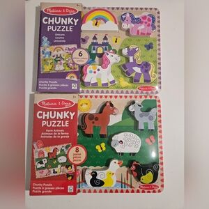 Two Melissa & Doug puzzles